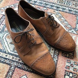 Brassboot Vintage Lace Up Leather Shoe Tan 10M